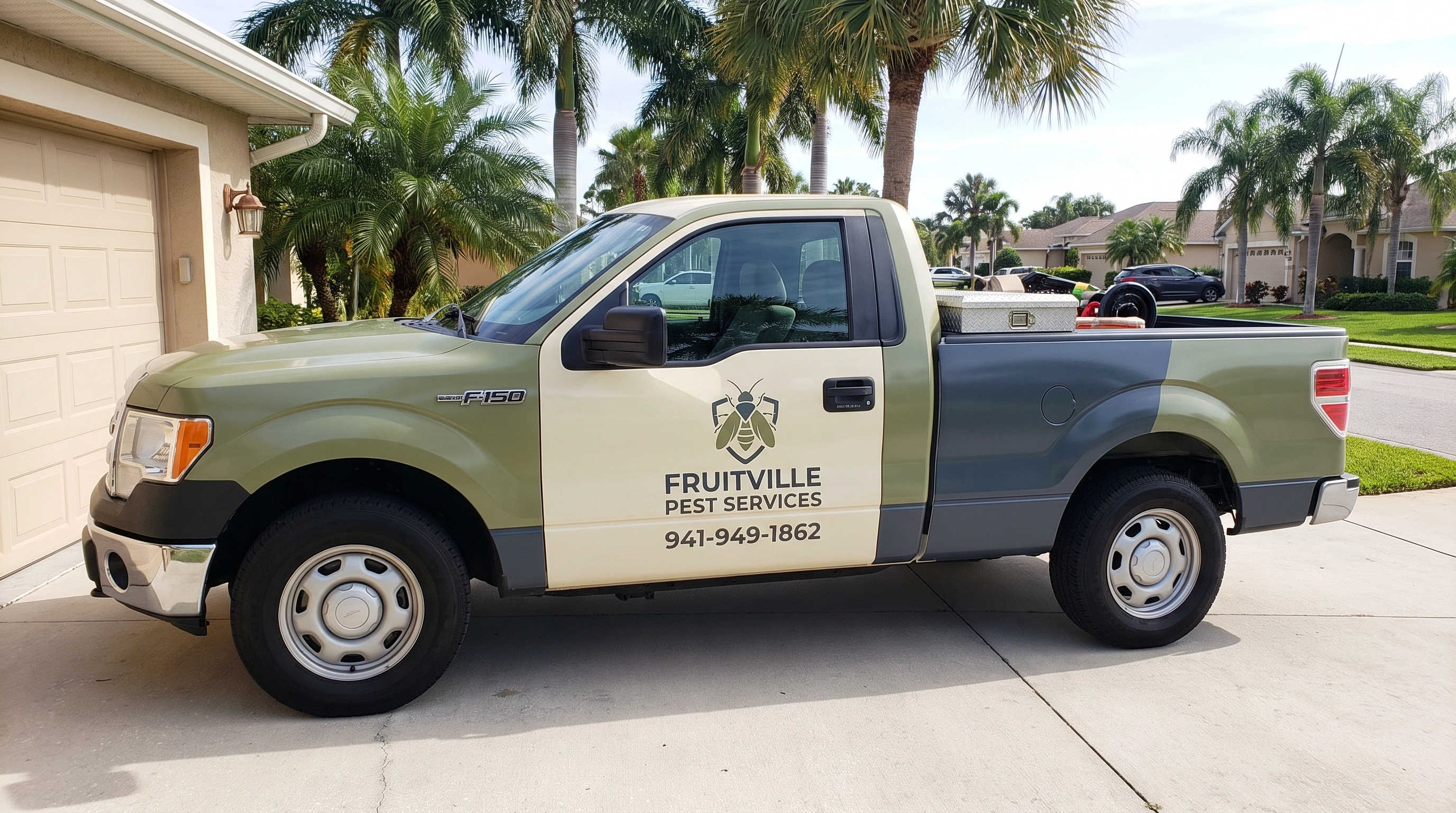 Fruitville Pest Services treating a Sarasota-area home for pests